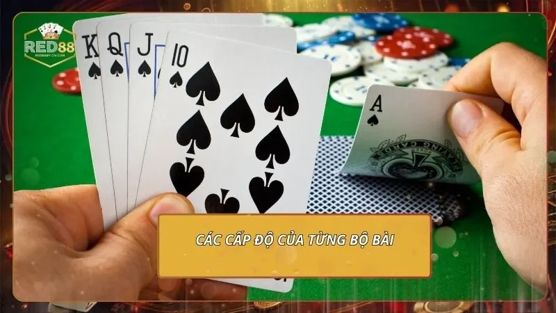 Mậu Binh Online - Đấu Trí Thả Ga, Đổi Quà Cực Đã Các cấp độ của từng bộ bài
