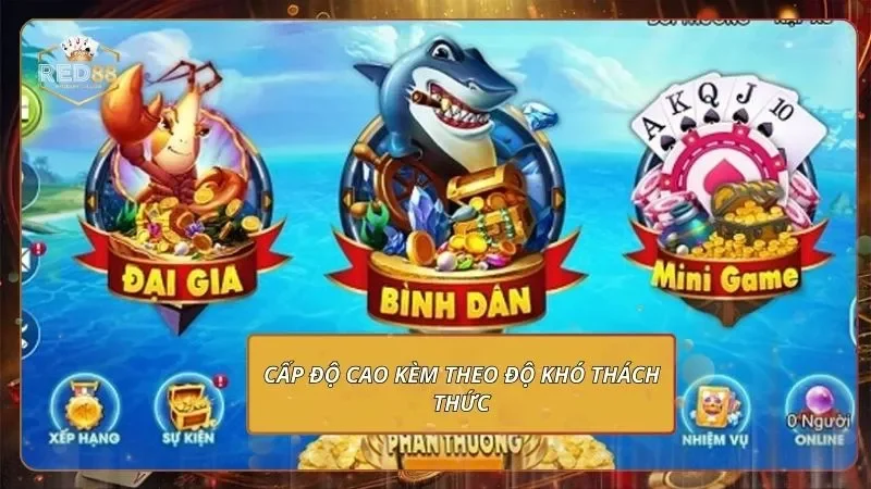 Vua Săn Cá - Mách Bạn Mẹo Chinh Phạt Thắng Cực Đậm Cấp độ cao kèm theo độ khó thách thức
