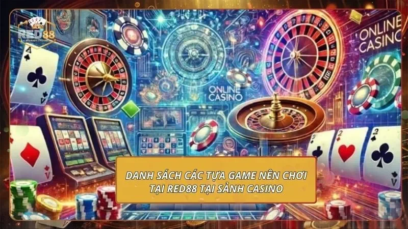 Các Tựa Game Nên Chơi Tại RED88 - Nắm Bắt Thưởng Khủng Danh sách các tựa game nên chơi tại RED88 tại sảnh casino