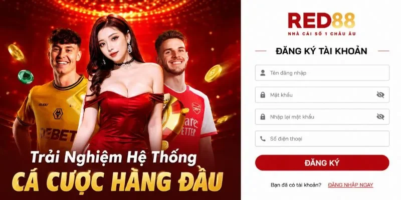 RED88 Các bước đăng ký tài khoản RED88 trên web và ứng dụng